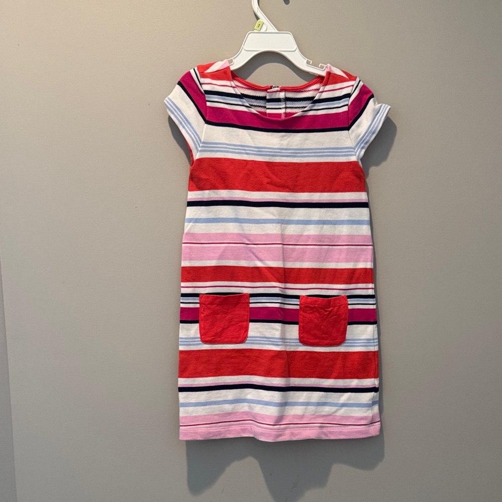Gymboree Striped Dress - Red, Pink, and Blue